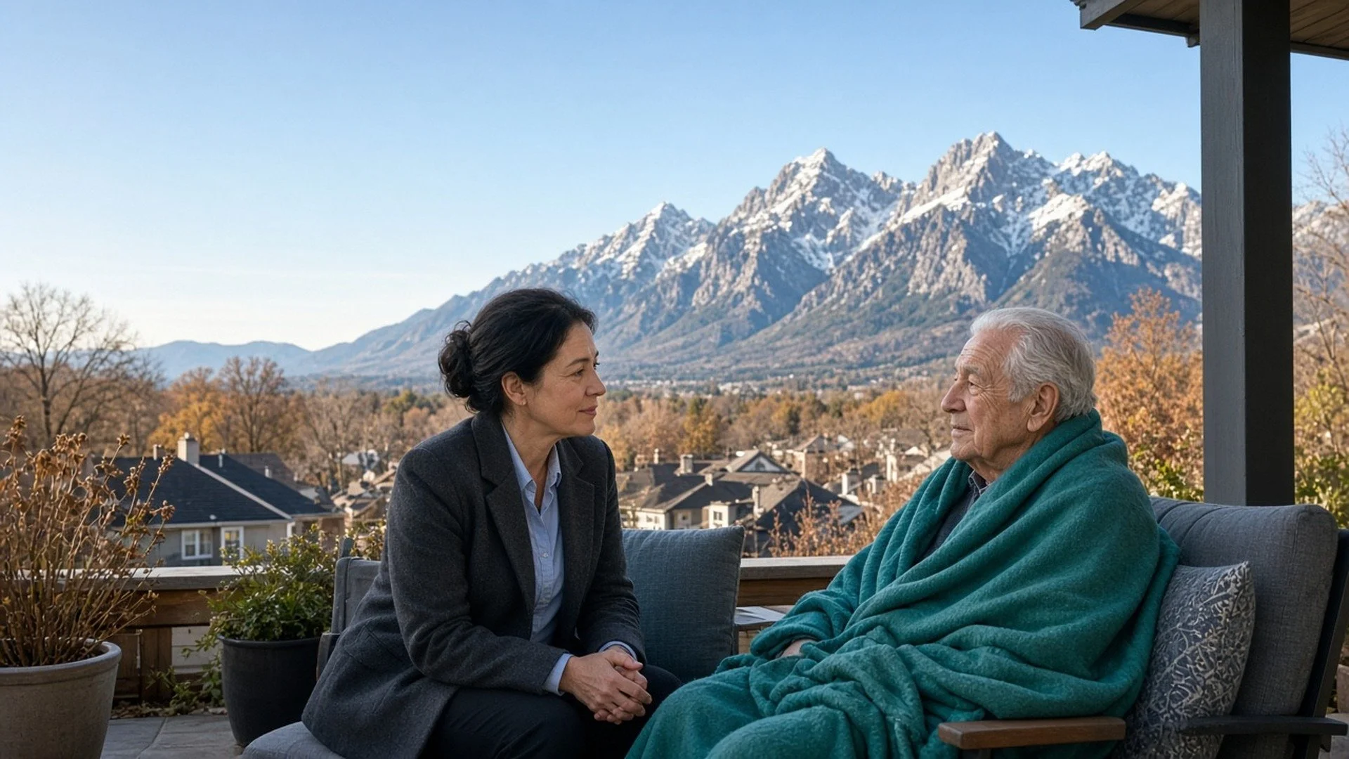 Dvora Healthcare clinician on a home visit in Salt Lake County, Utah