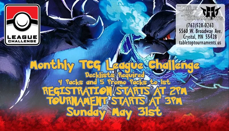 PKM TCG: League Challenge (Sun May 31st: Reg 2PM / Start 3PM)
