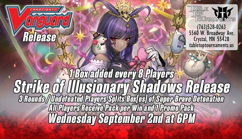 VGD Release: Strike of Illusionary Shadows (Wed September 2nd: 6 PM)