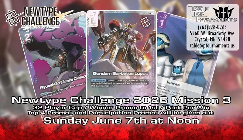 GUN Newtype Challenge 2026 Mission 3 (Sun June 7th: Noon)