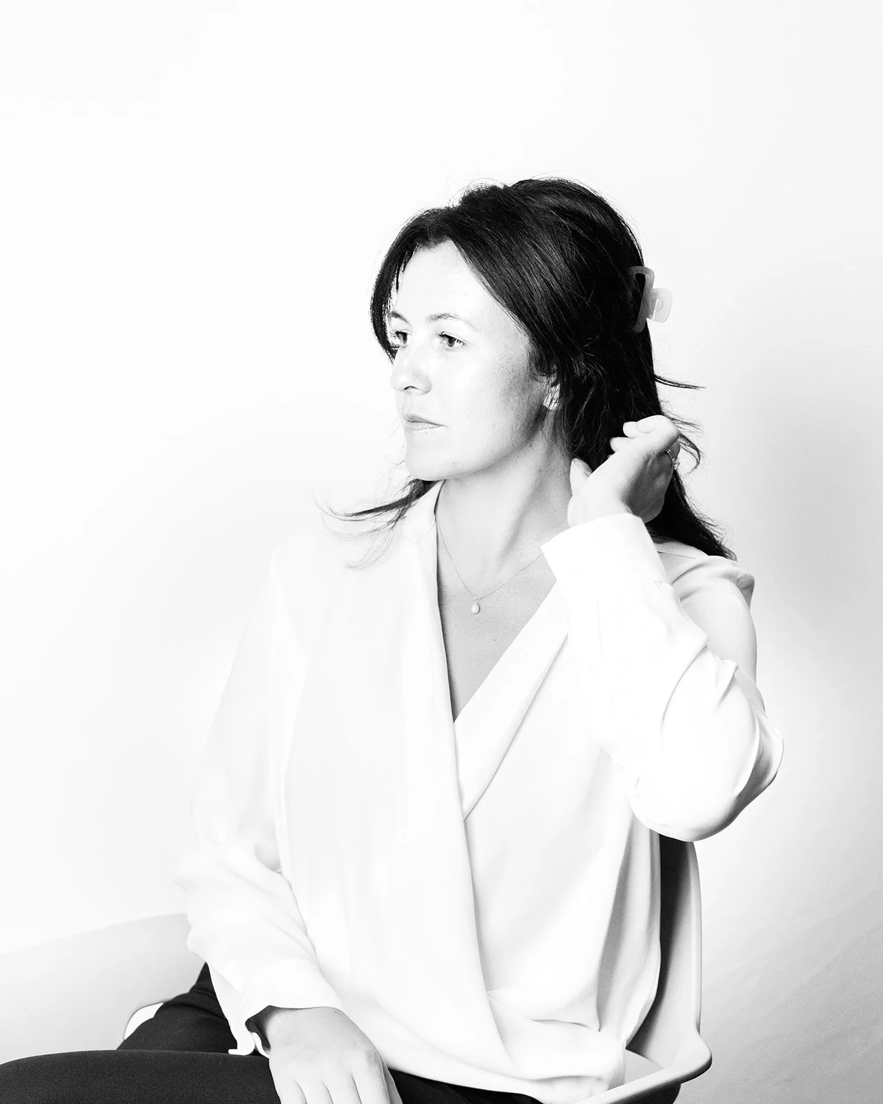 Lindsey Richardson portrait in black and white