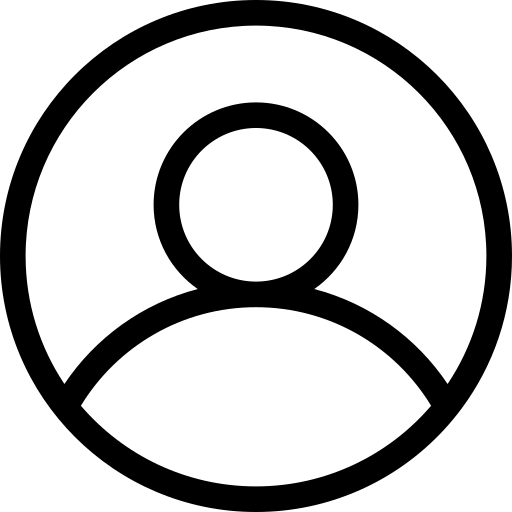 A black silhouette of a dog’s head with a bone in its mouth.