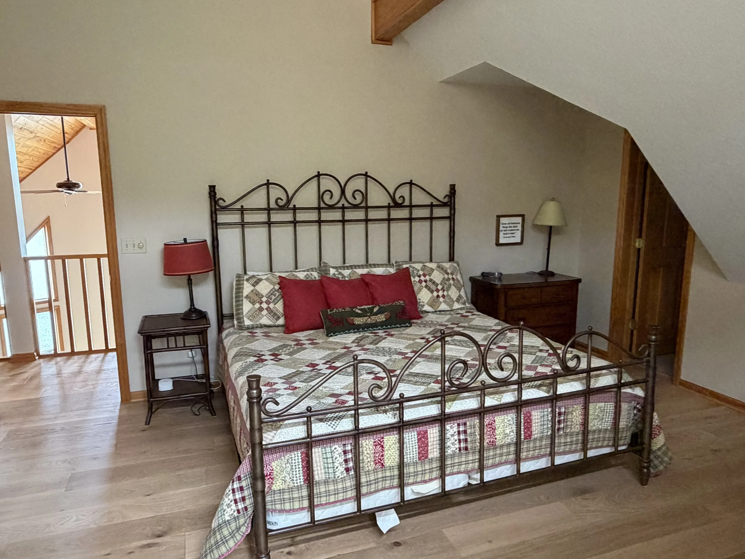 Upstairs king bedroom