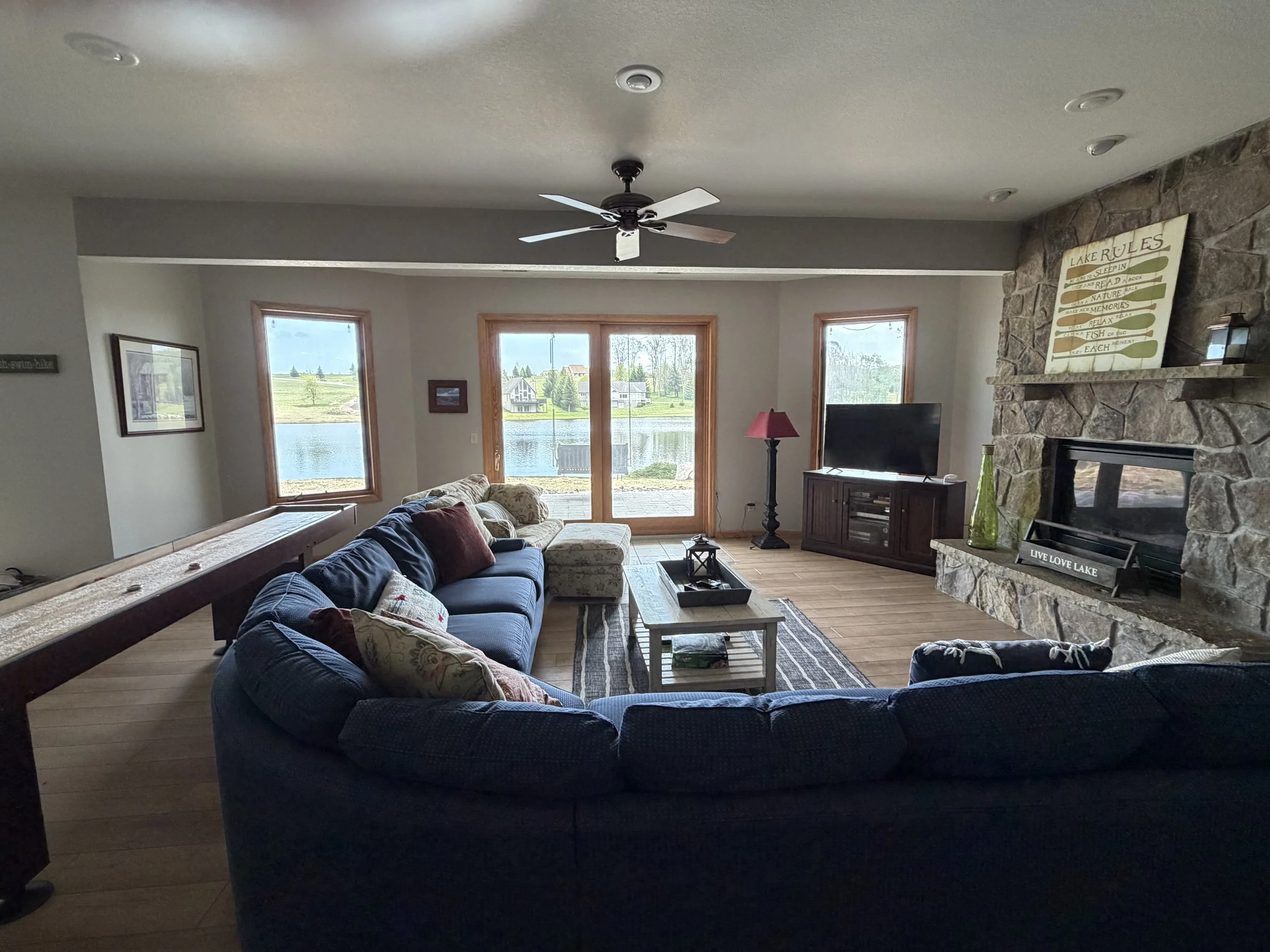 Basement rec room