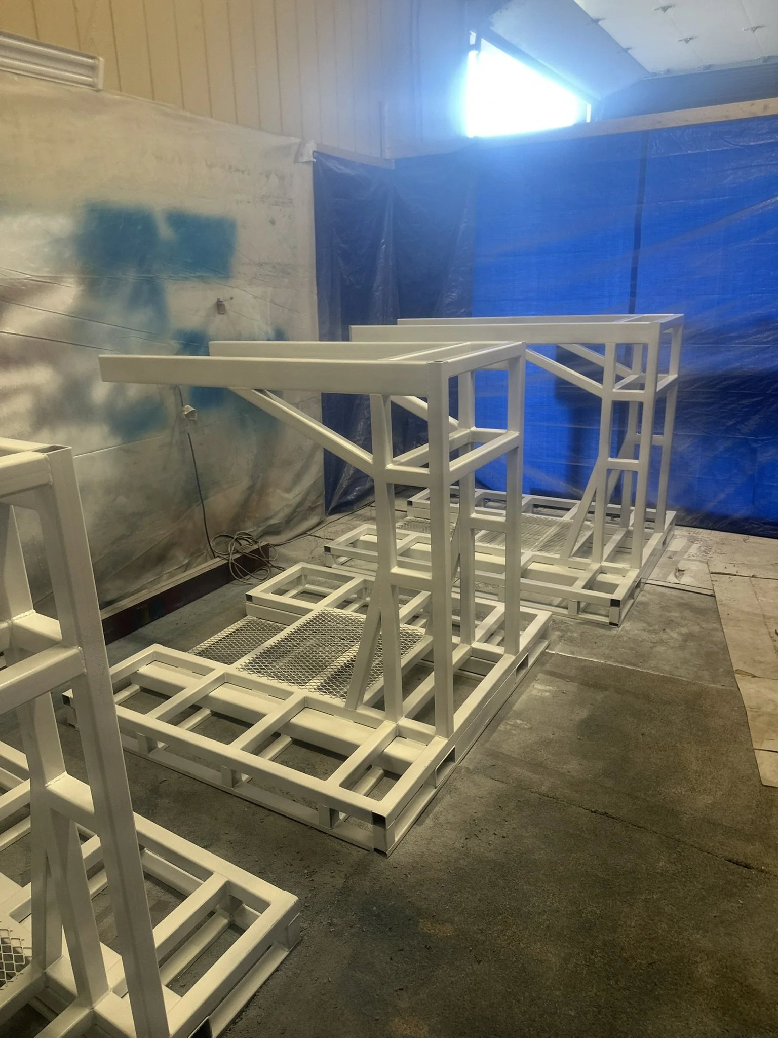 Paint Booth, Transfer Racks