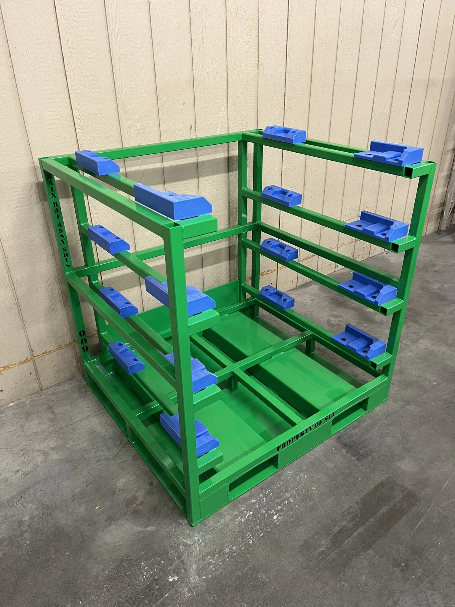 Battery Rack, Blue Nylon, Factory Rack