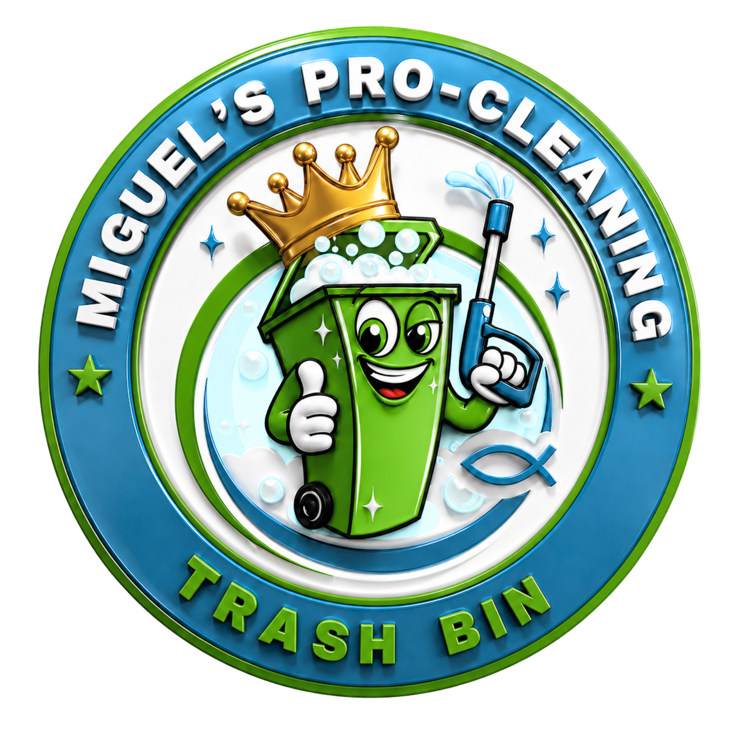 Miguel's Pro Cleaning-Trash Bin
