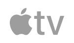 Apple TV logo on a black background