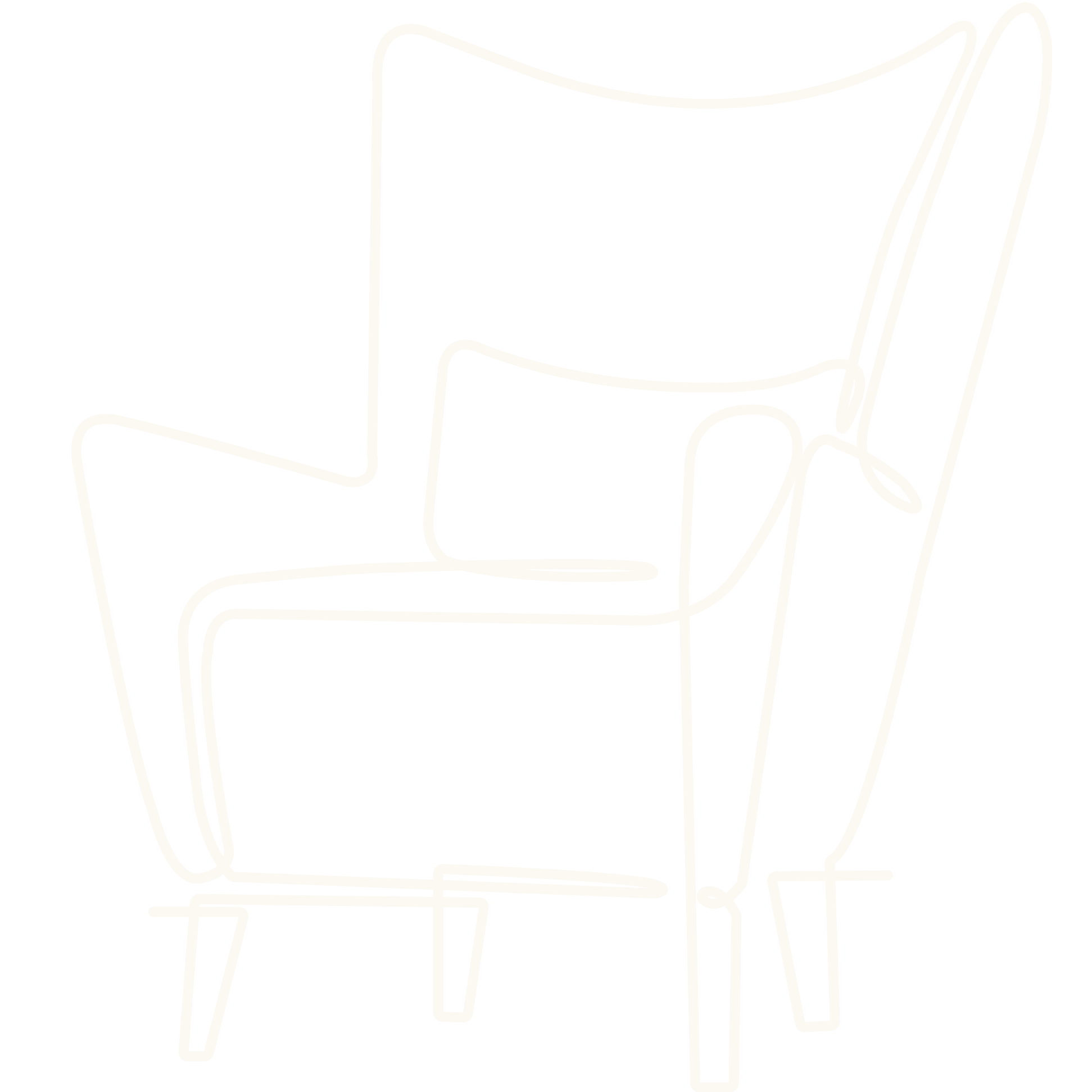 Minimalist outline of a counselling lounge chair