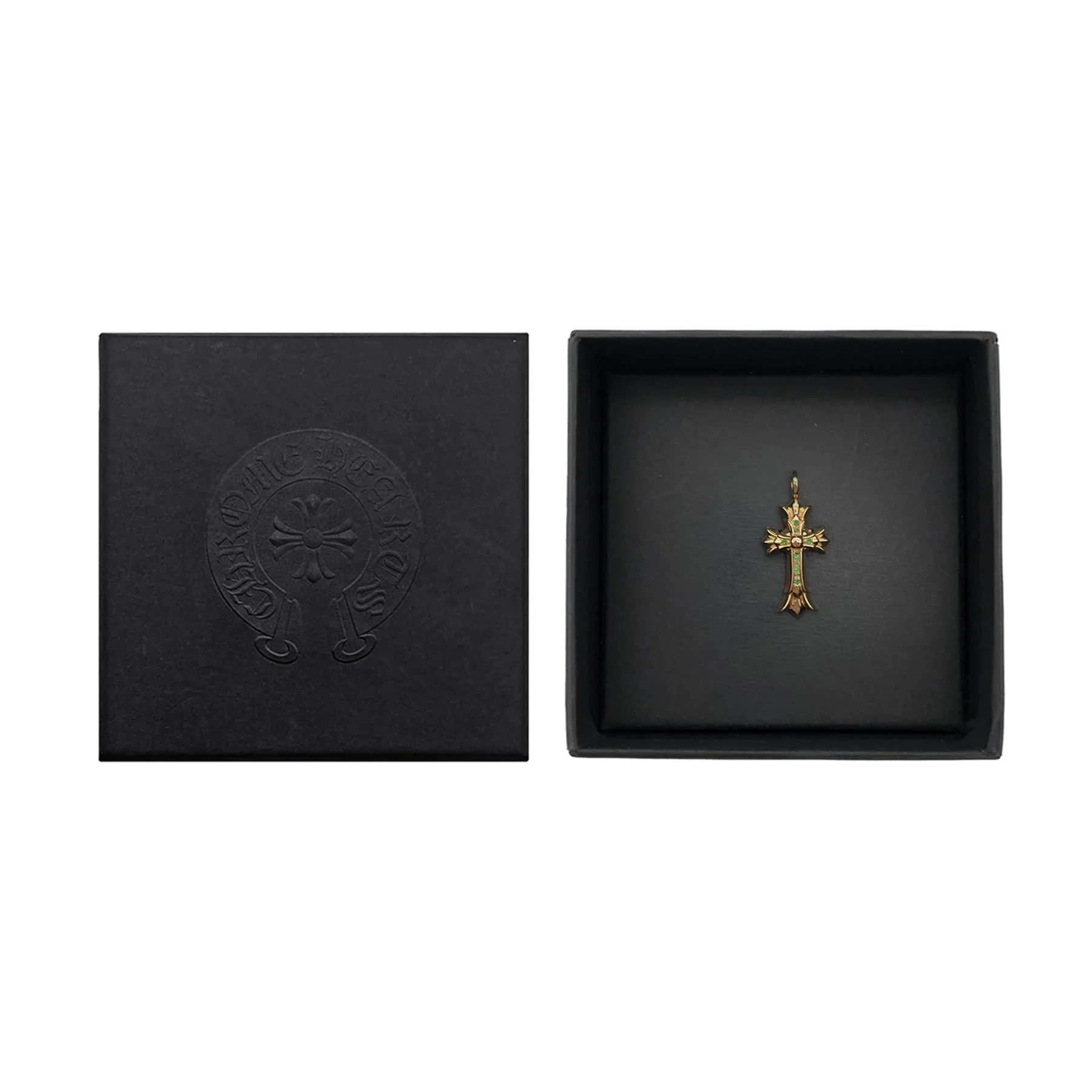 Ali Diamond chrome-hearts-22k-gold-emerald-double-cross-charm-pendant-7721669.webp