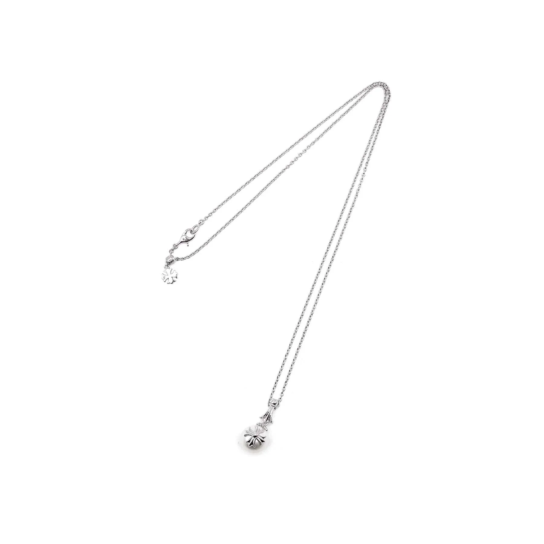 Ali Diamond chrome-hearts-mikimoto-18k-white-gold-cross-pearl-necklace-3730209.webp
