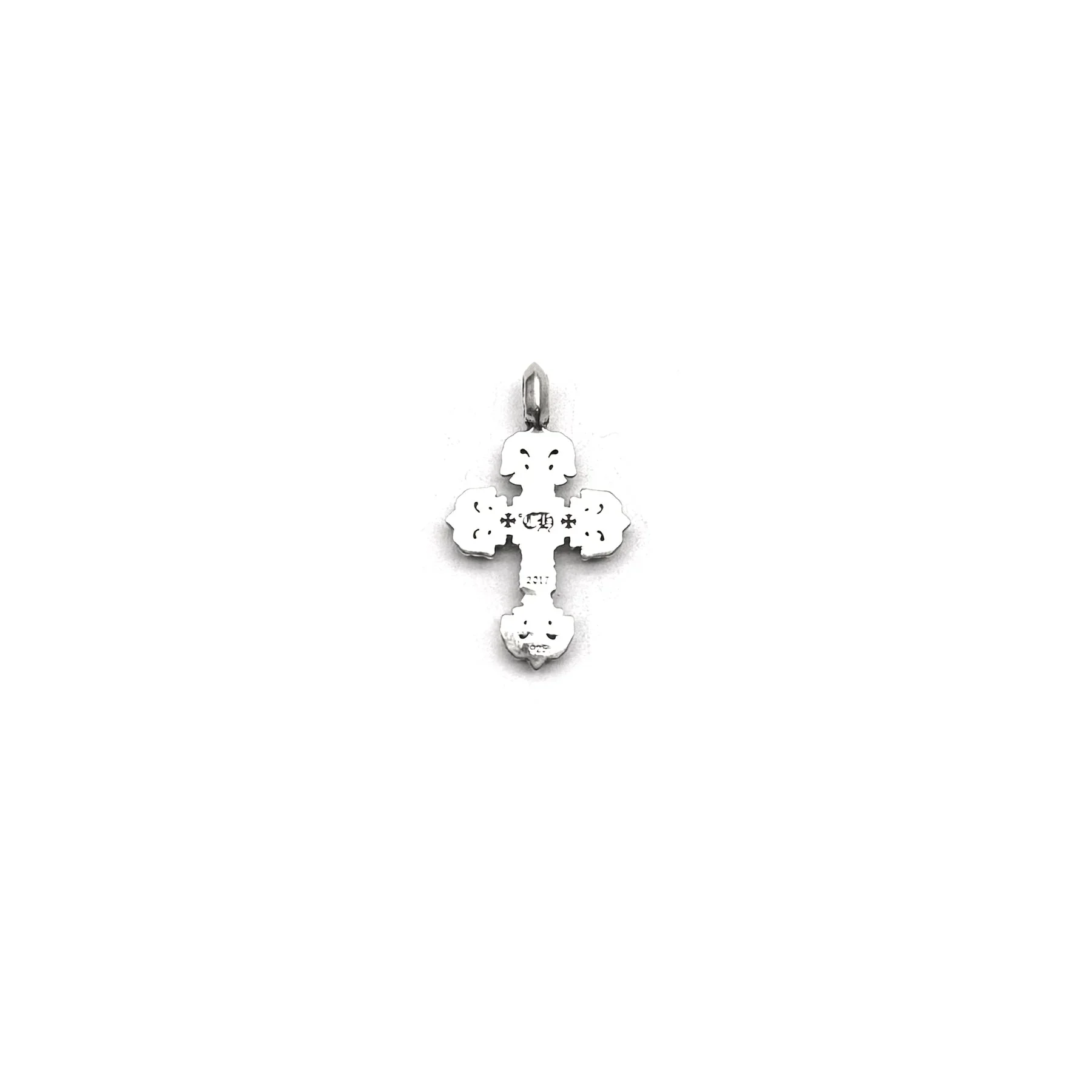 Ali Diamond chrome-hearts-silver-diamonds-filigree-cross-necklace-charm-3897966.webp