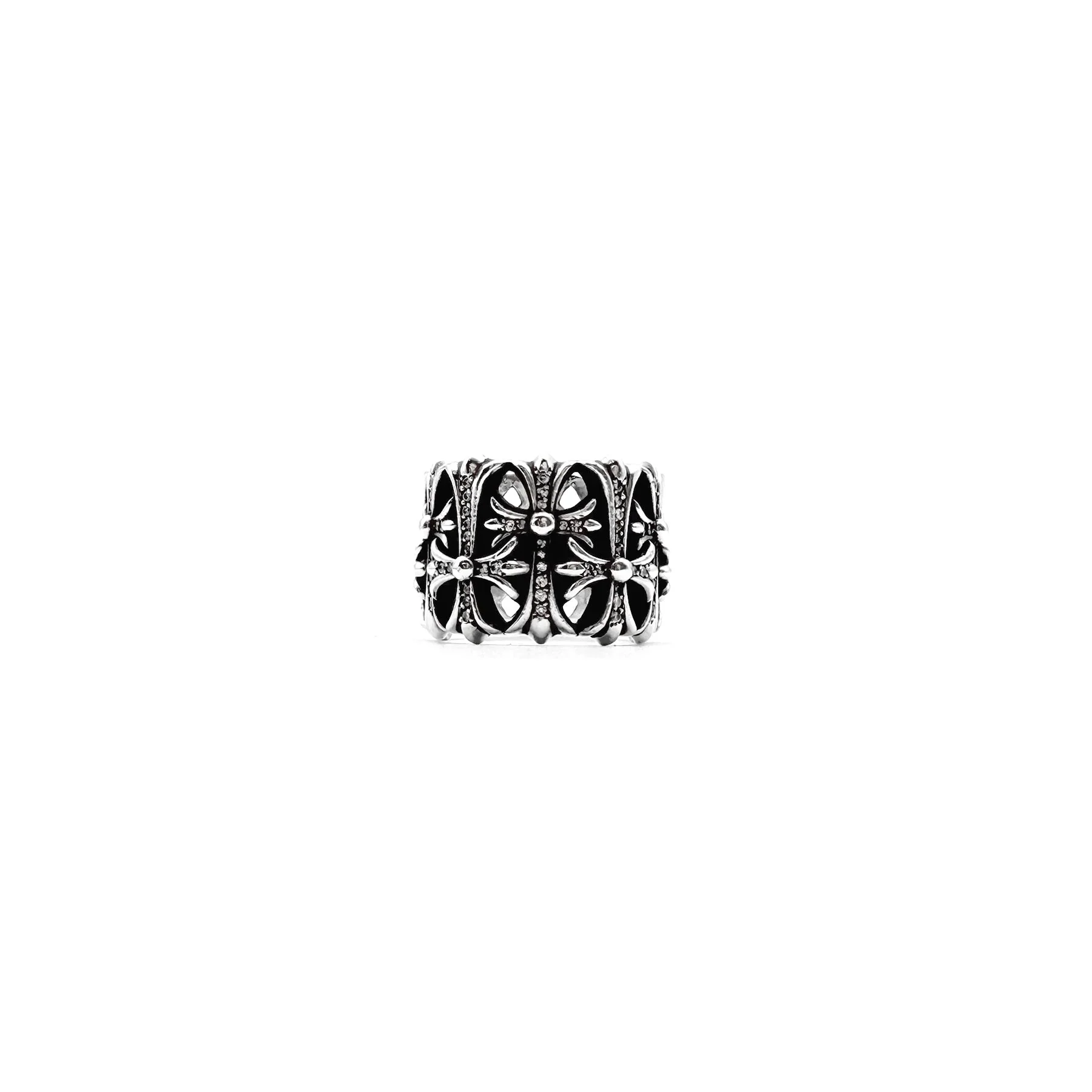 Ali Diamond chrome-hearts-silver-diamond-cemetery-cross-ring-1818393.webp