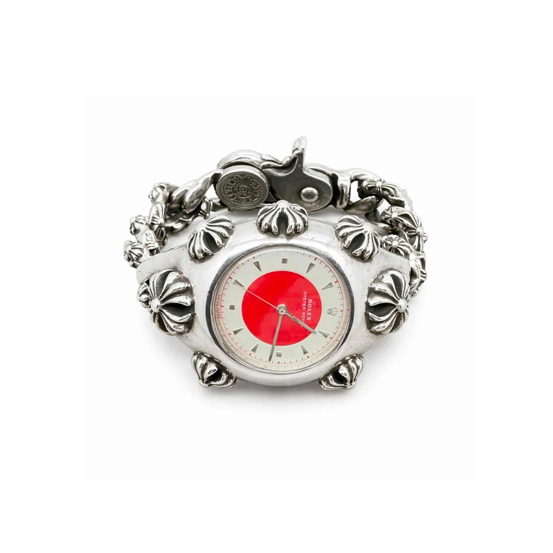 Ali Diamond chrome-hearts-rolex-red-dial-full-cross-lobster-clasp-watch-strap-6821113.webp