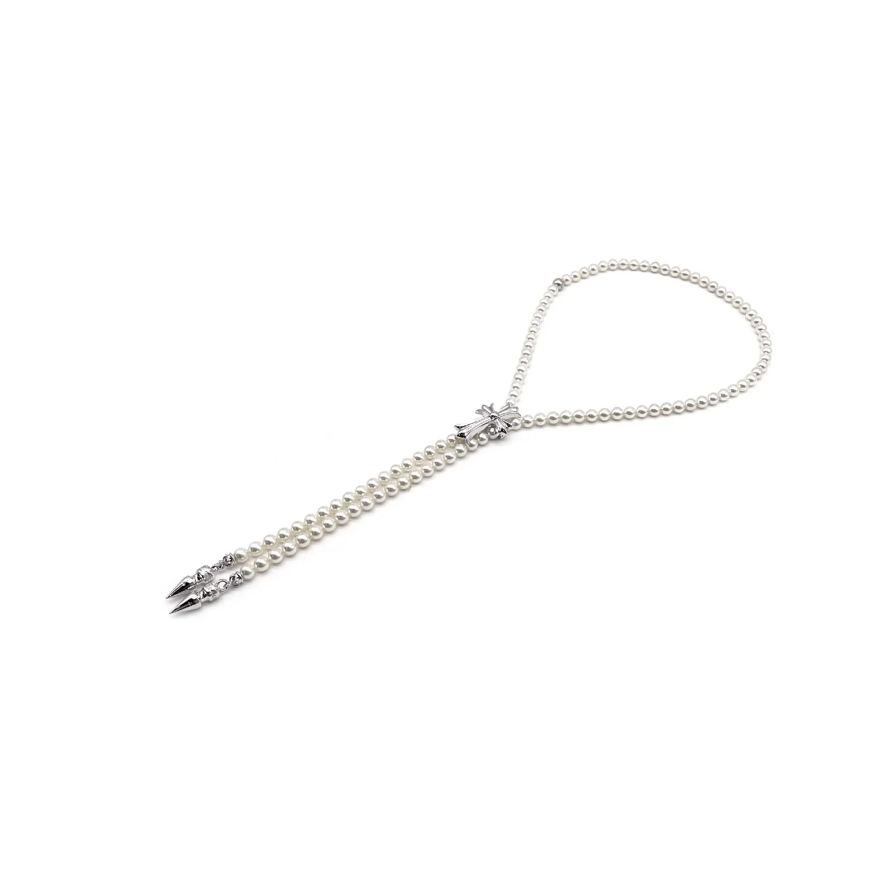 Ali Diamond chrome-hearts-mikimoto-18k-white-gold-cross-bolo-tie-necklace-8515866.webp