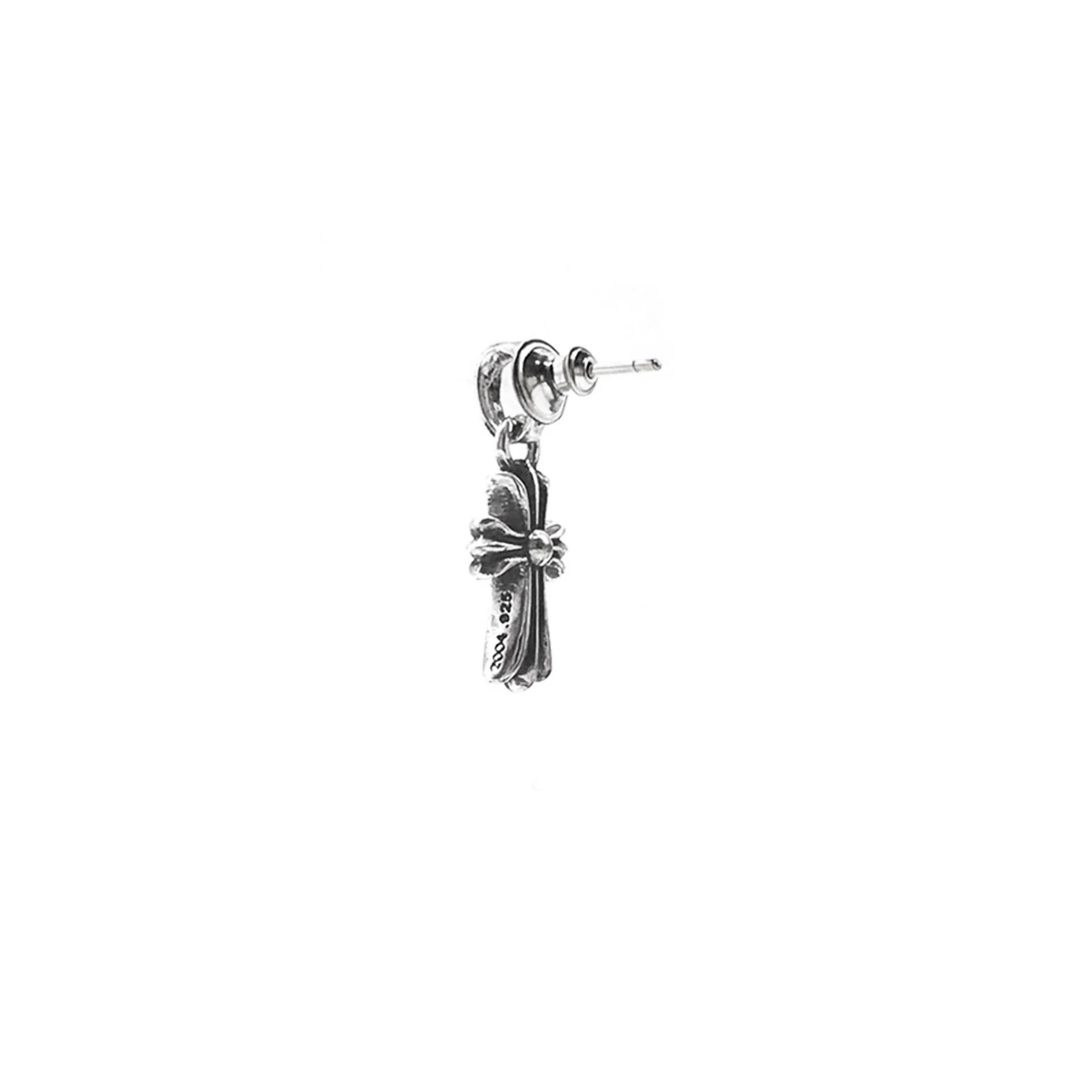 Ali Diamond chrome-hearts-silver-babyfat-cross-earring-drop-5768562.webp