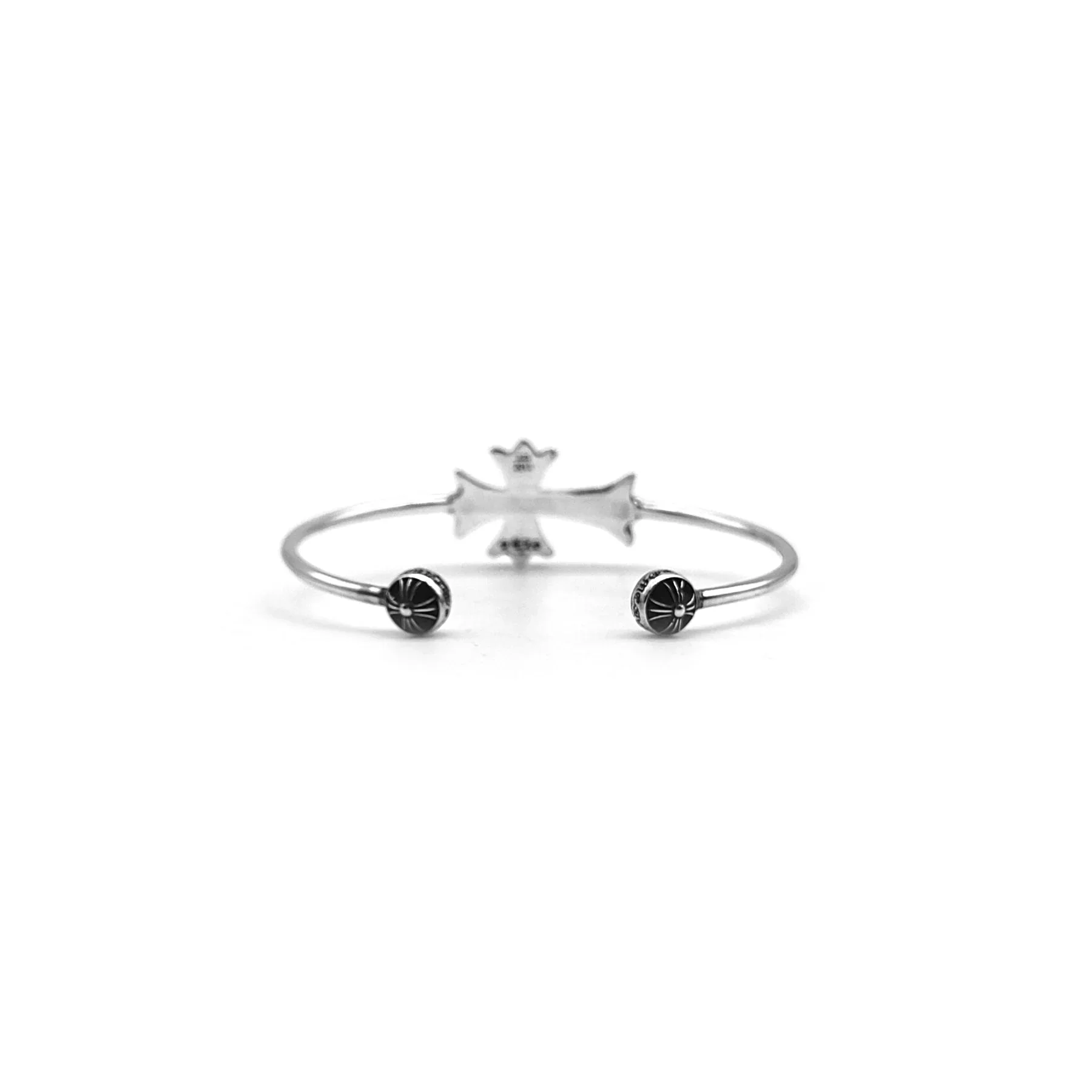 Ali Diamond chrome-hearts-silver-tiny-cross-bangle-bracelet-1520596.webp