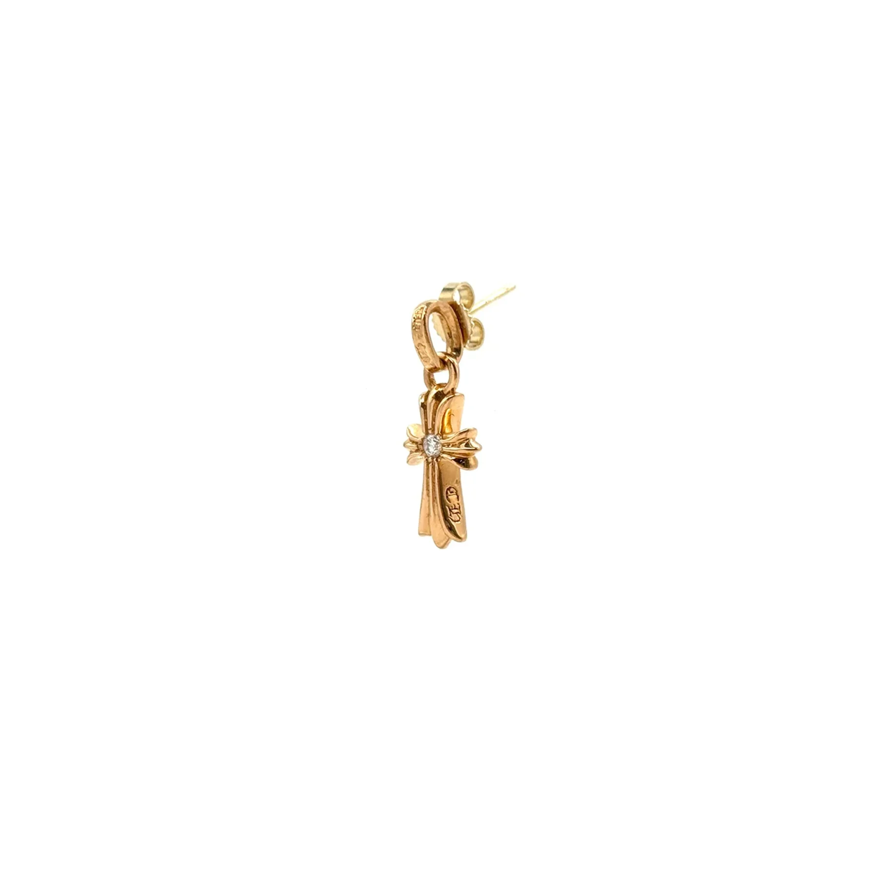 Ali Diamond chrome-hearts-22k-gold-diamond-babyfat-cross-earring-drop-7317929.webp