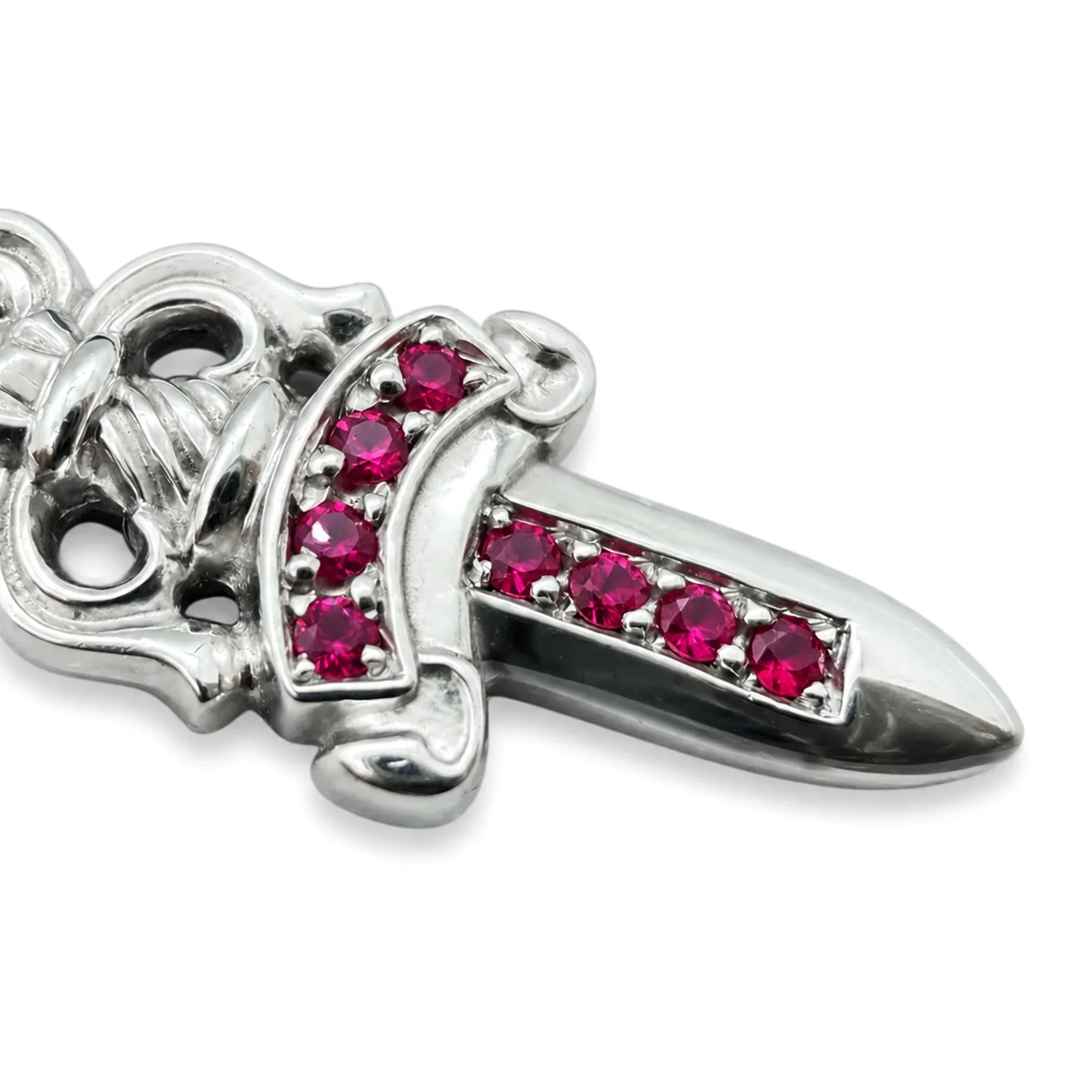 Ali Diamond chrome-hearts-18k-white-gold-pink-sapphire-dagger-charm-pendant-1742825.webp