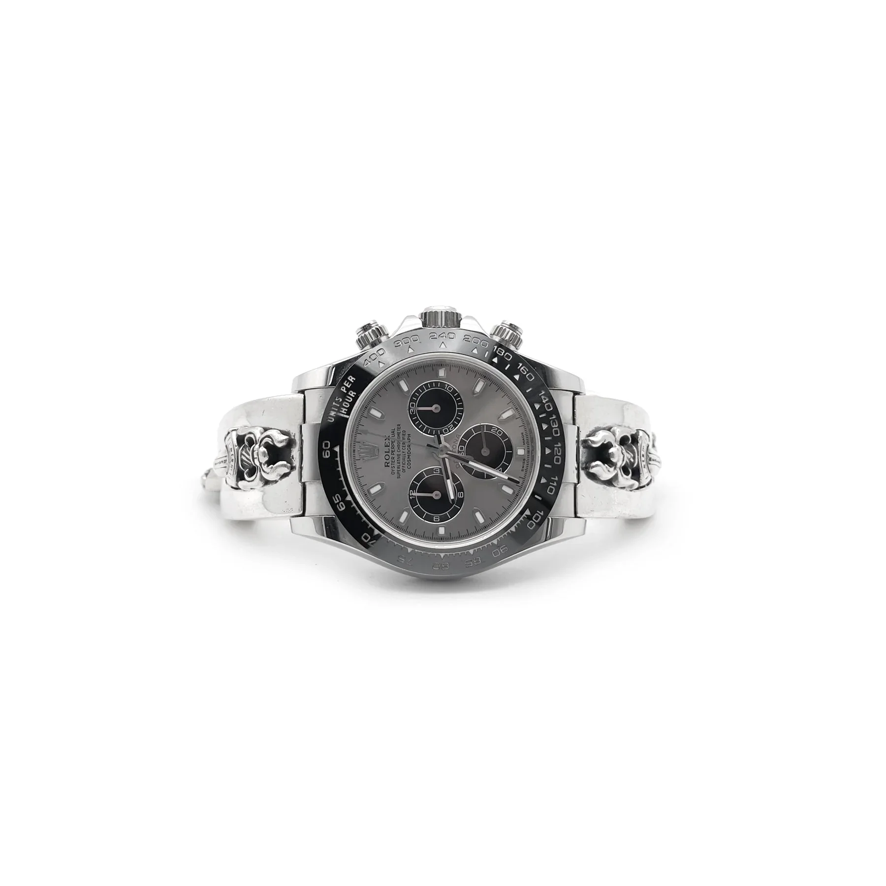 Ali Diamond chrome-hearts-rolex-daytona-dagger-cuban-link-watch-strap-8016598.webp