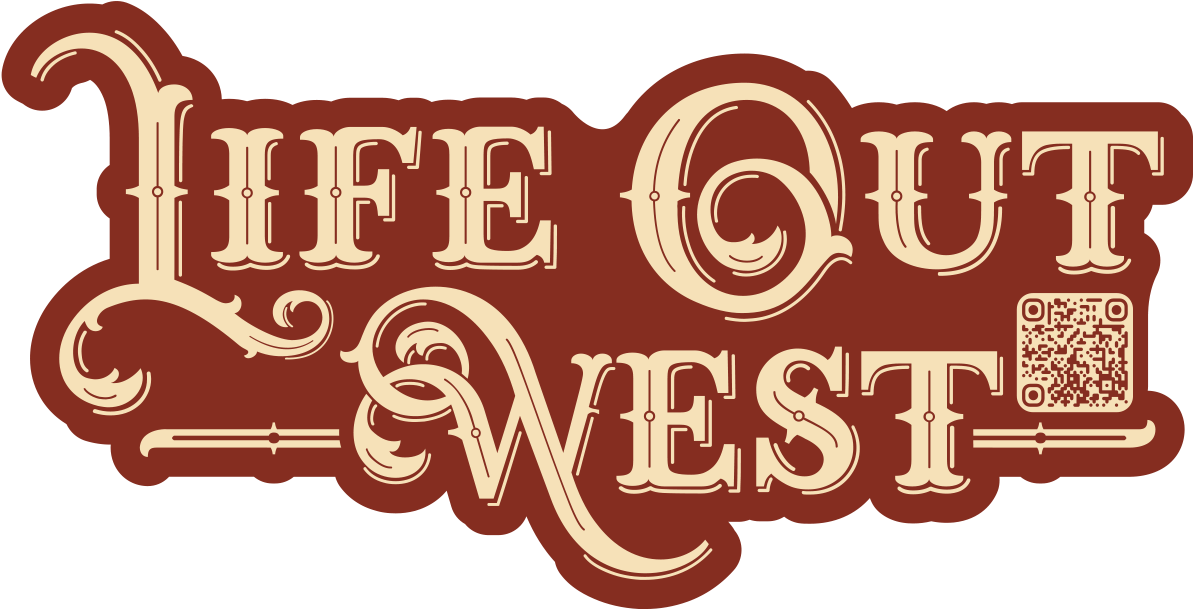 Life Out West Logo Sticker