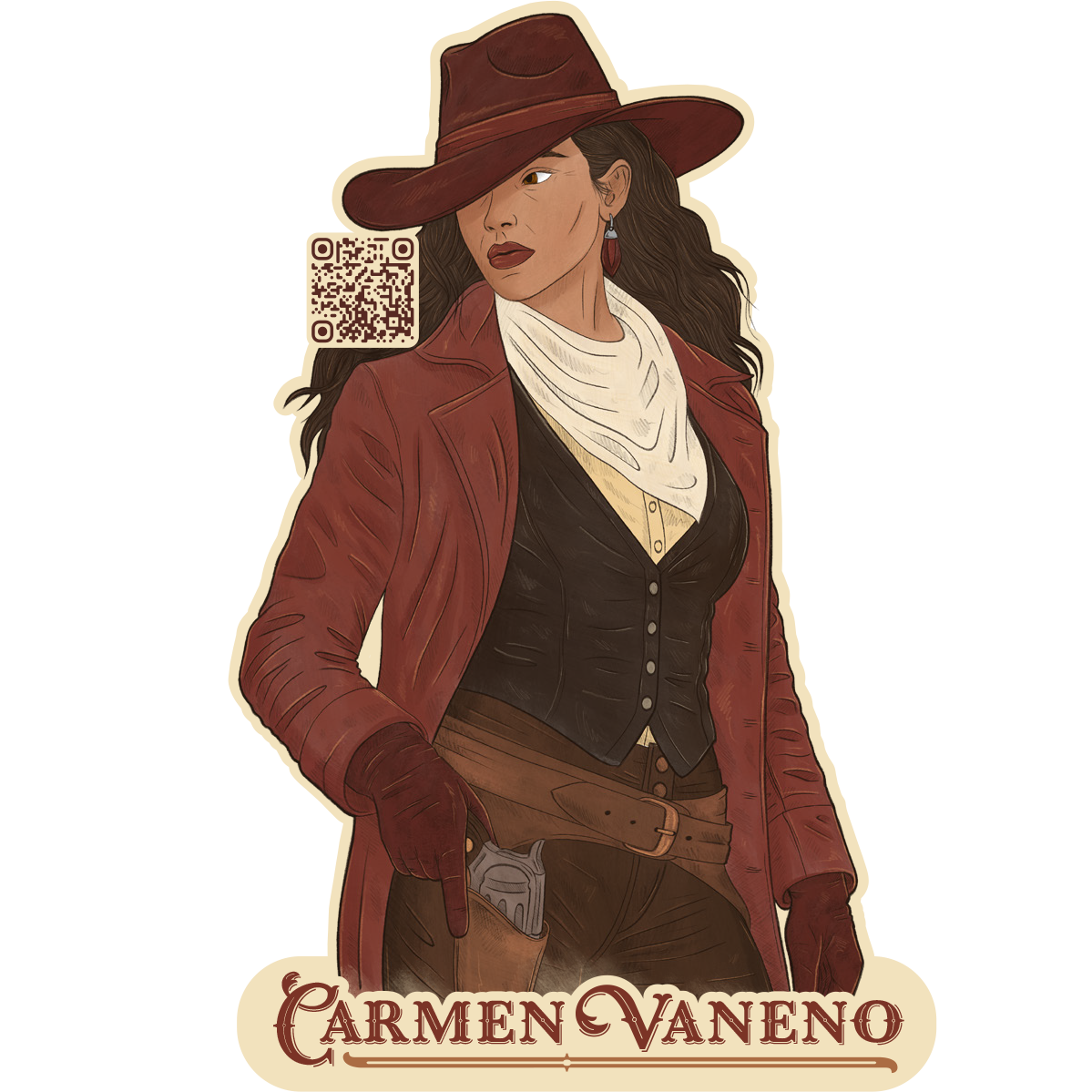 Carmen Vaneno Sticker