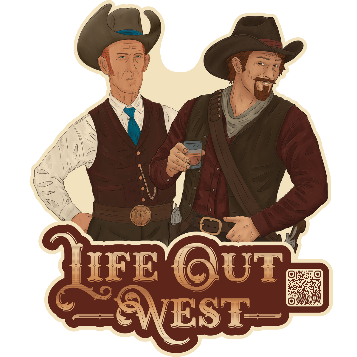 Combover and Edgerton Life Out West Sticker