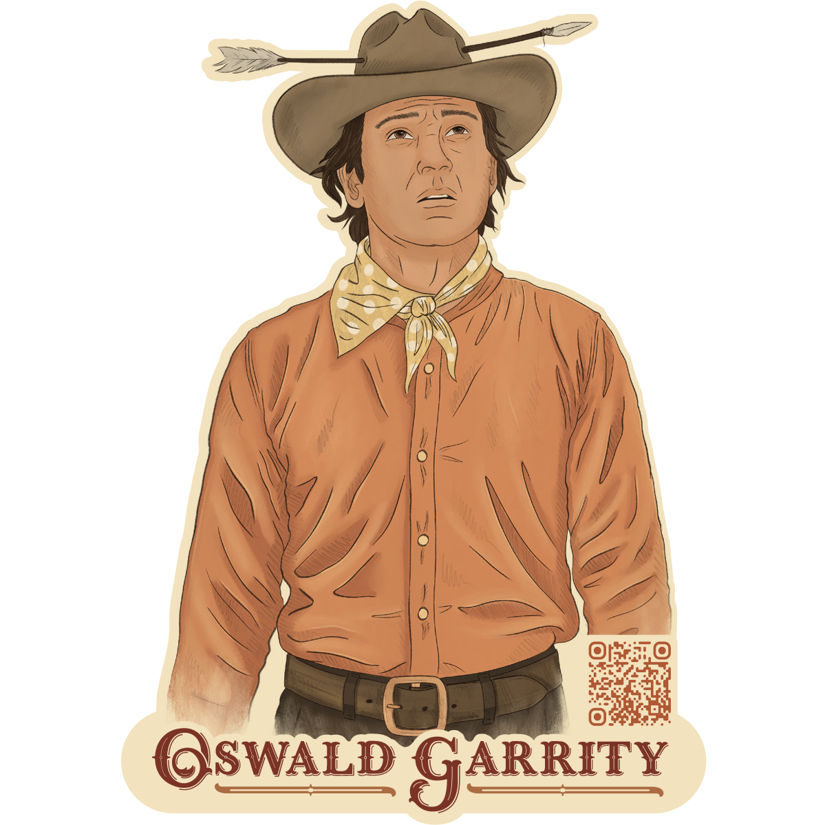 Oswald Garrity Sticker