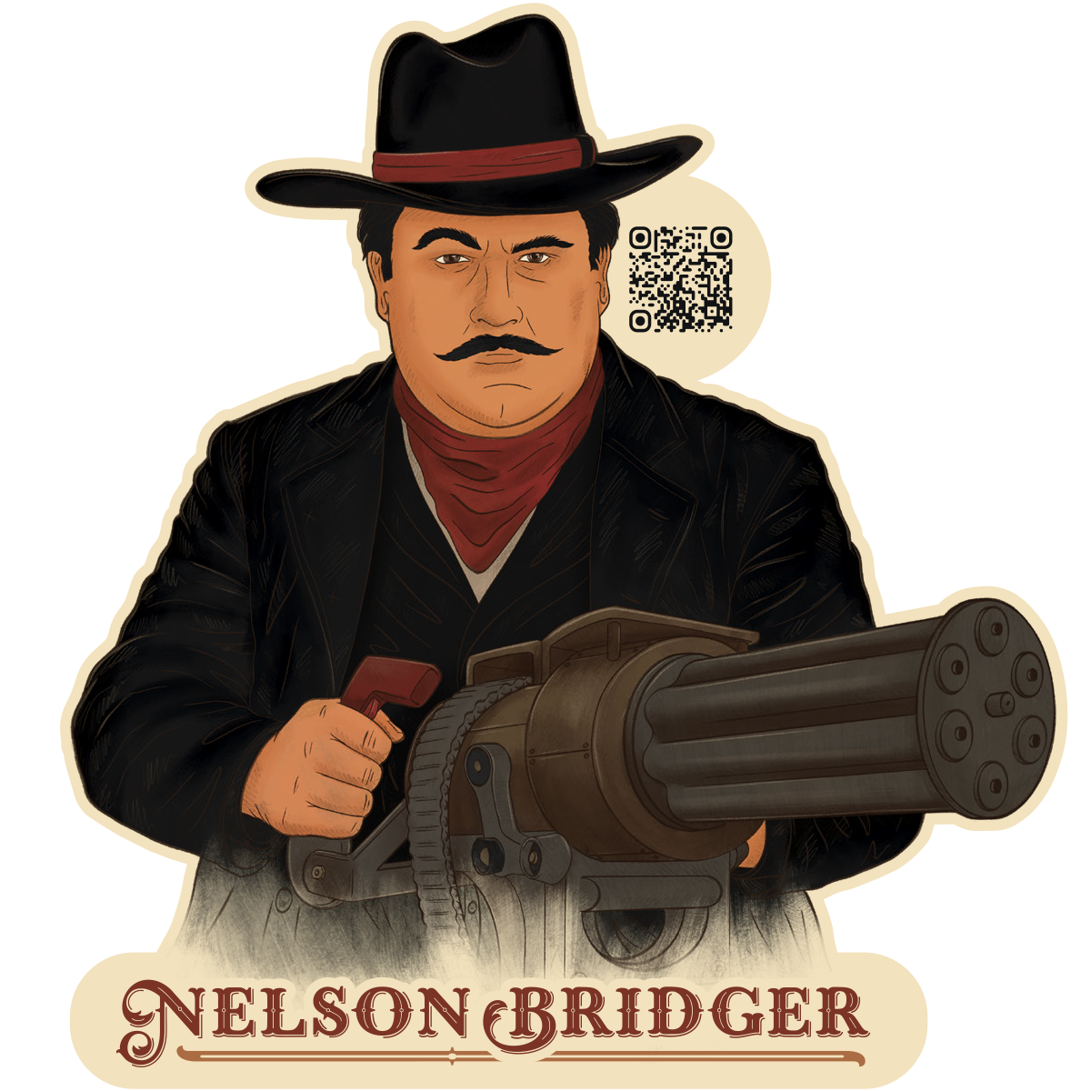 Nelson Bridger Sticker