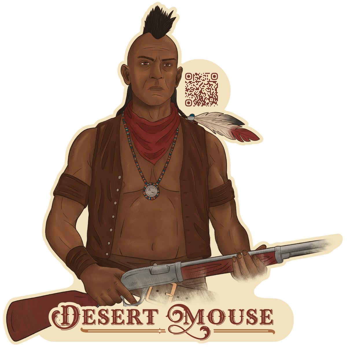 Desert Mouse Sticker