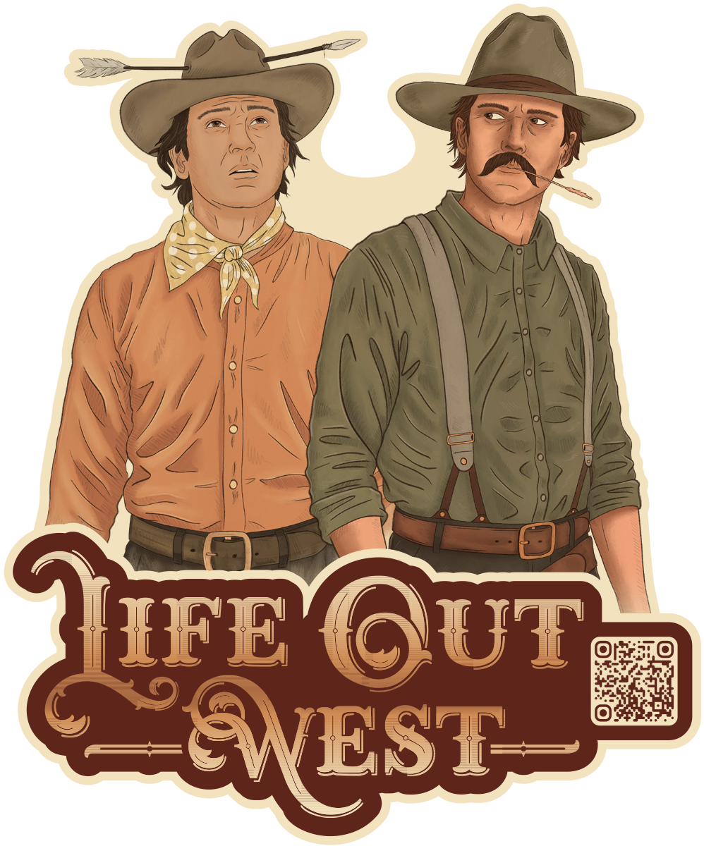 Oswald and Pierre Life Out West Sticker