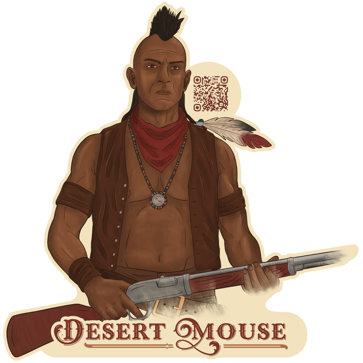 Desert Mouse Sticker