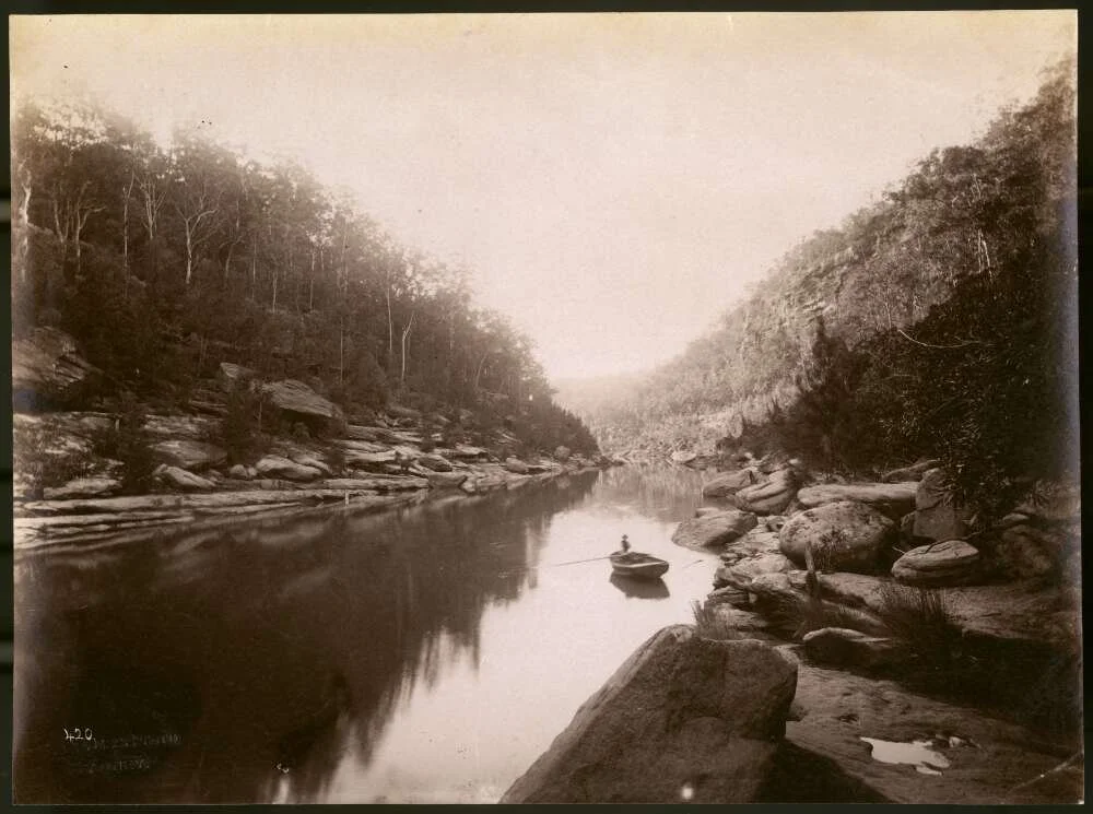 Charles Bayliss, Warragamba River, c.1876, albumen photograph