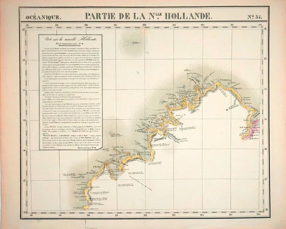Partie de la Nlle Hollande, Vandermaelen, Philippe, 1795-1869