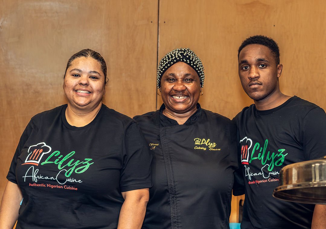 Photo of Lilian Ofoma with team members
