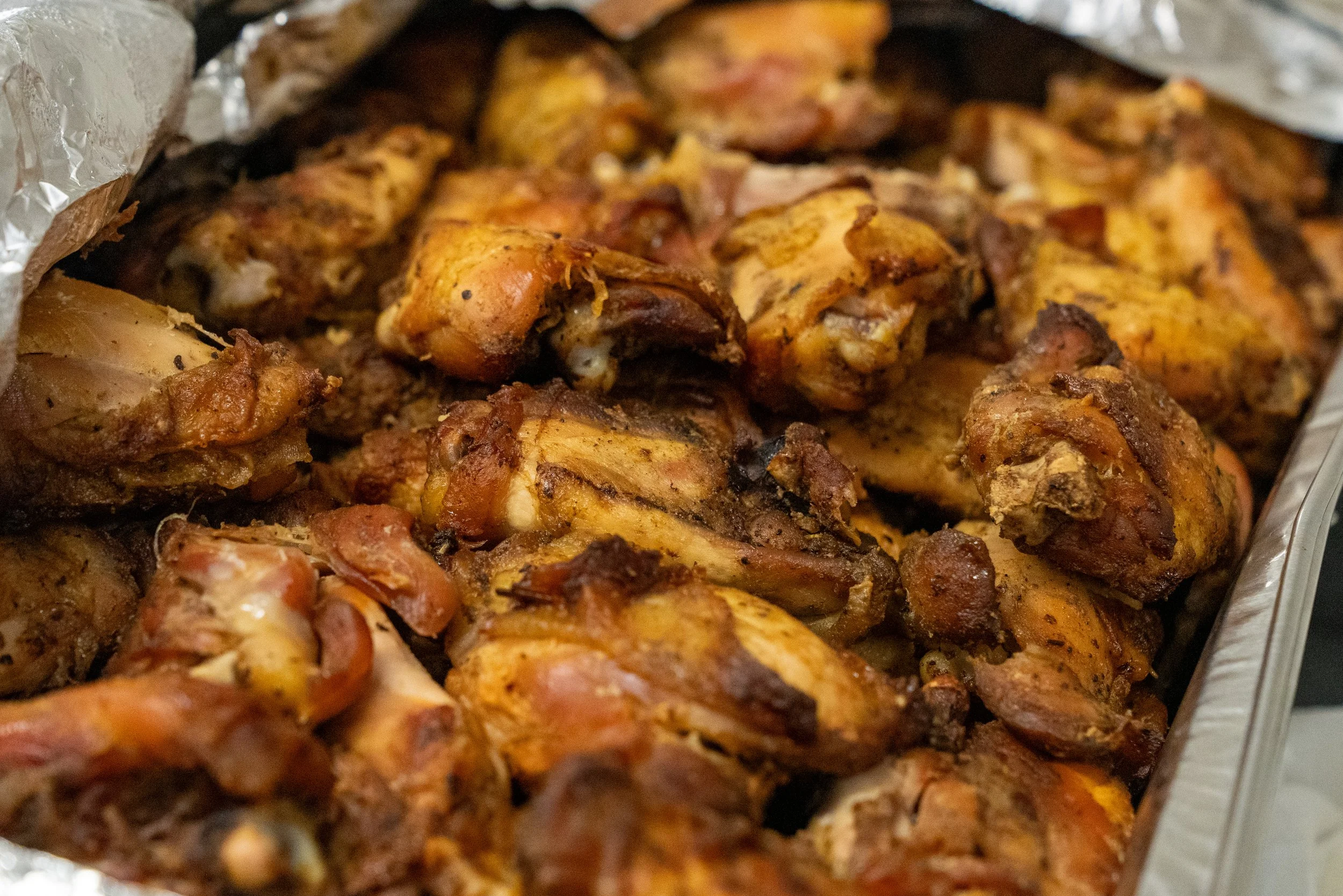 Photo of Nigerian baled chicken
