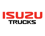 Isuzu Trucks logo in red and black text