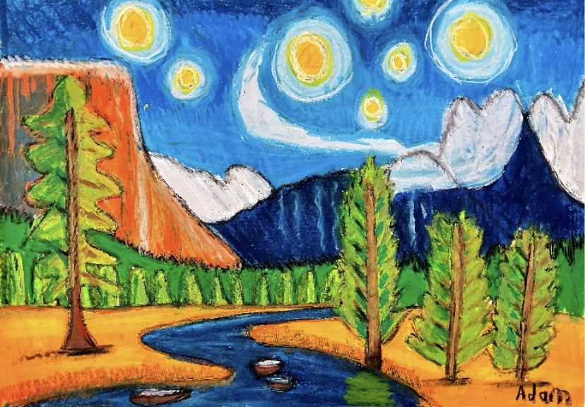 ‘Yosemite’
Pastel on paper
59.4cm x 42cm