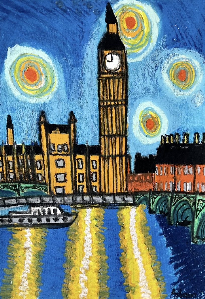 ‘Big Ben’
Pastel on paper
59.4cm x 42cm