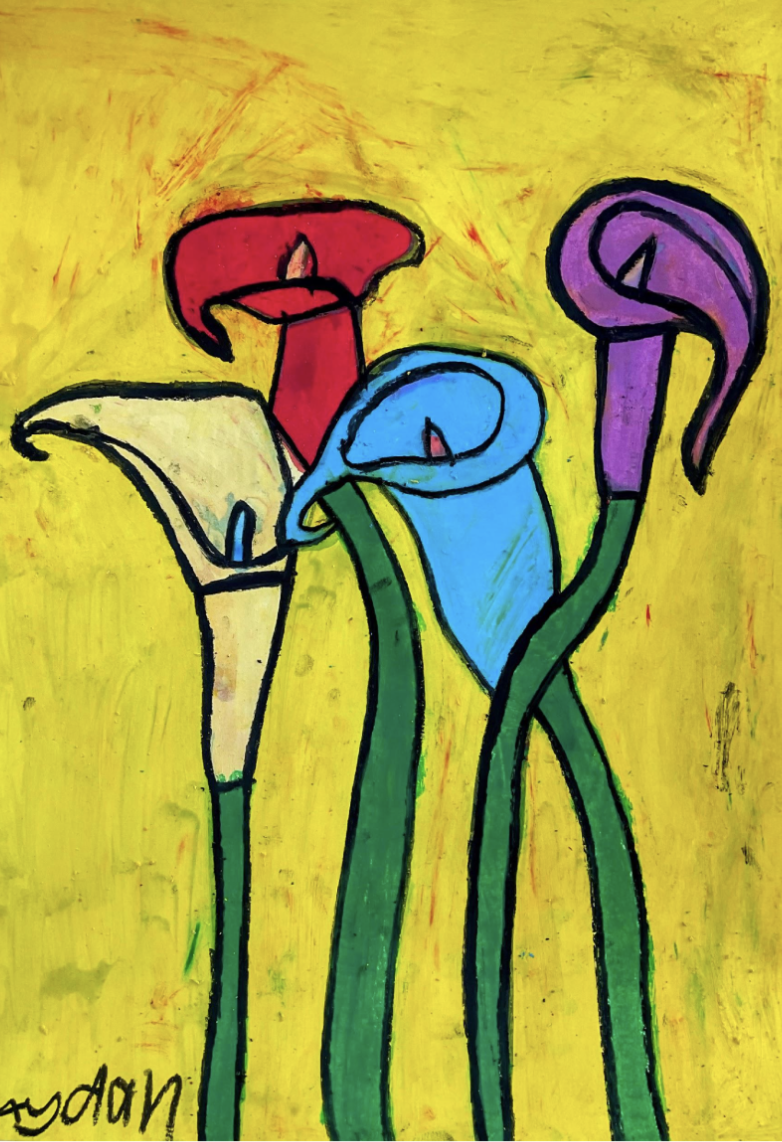 ‘Lilies’
Pastel on paper
59.4cm x 42cm