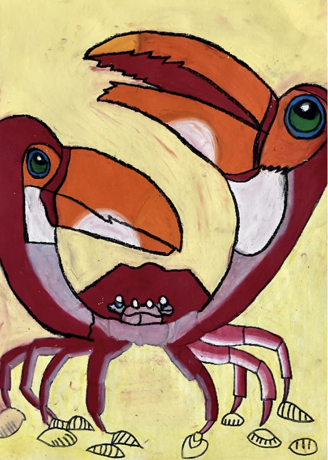 ‘Bird Crab’
Pastel on paper
59.4cm x 42cm