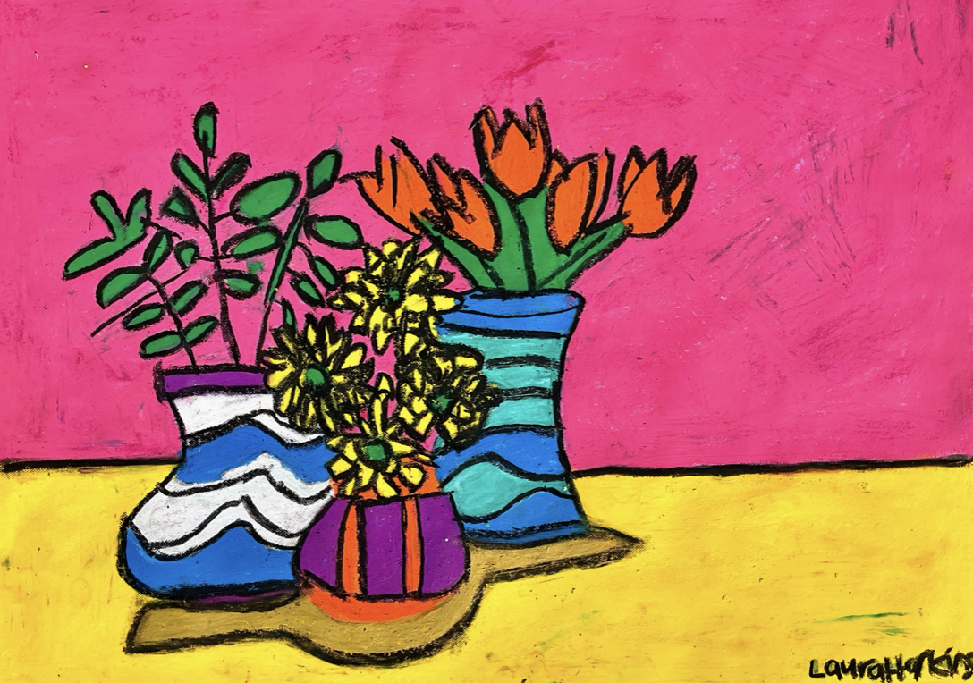 ‘Vases’
Pastel on paper
42cm x 59.4cm