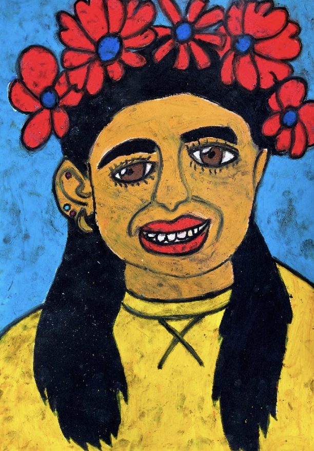 ‘Self Portrait’
Pastel on paper
59.4cm x 42cm