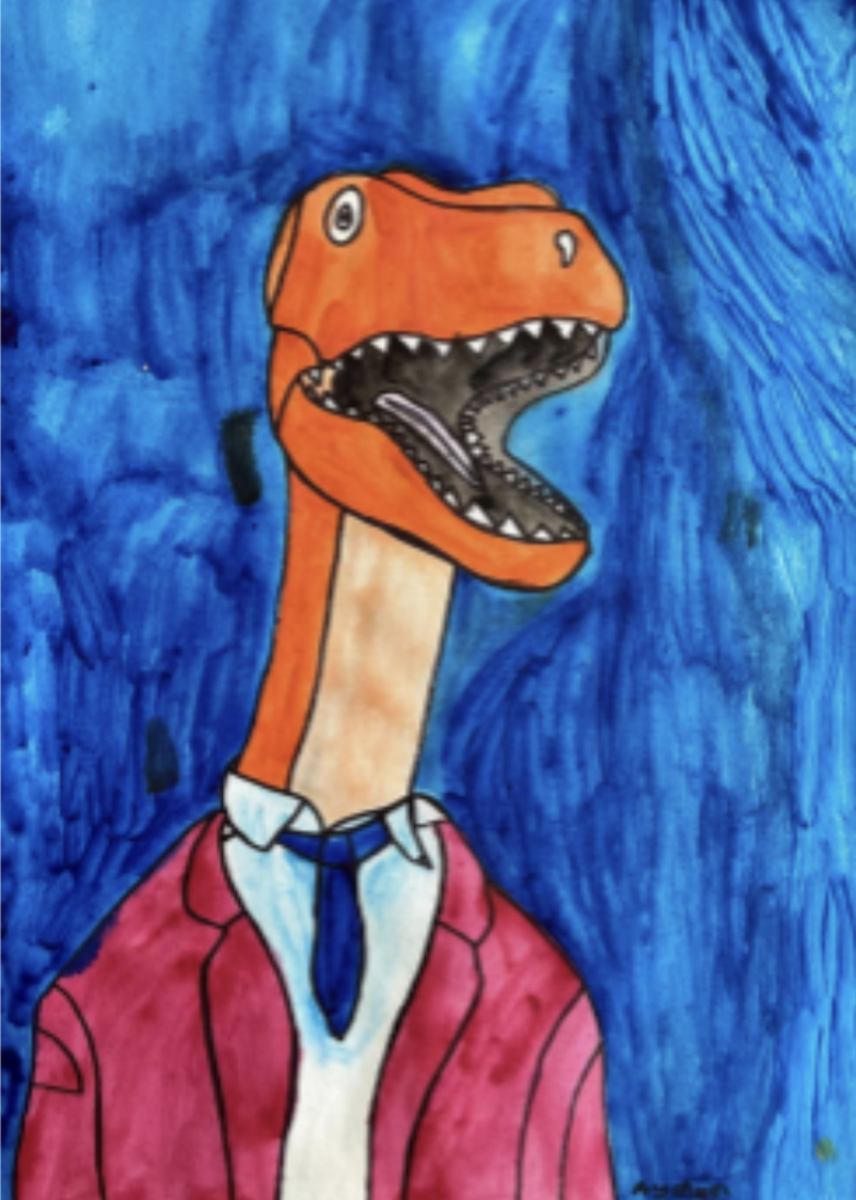 ‘He Means Business’
Pastel on paper
59.4cm x 42cm