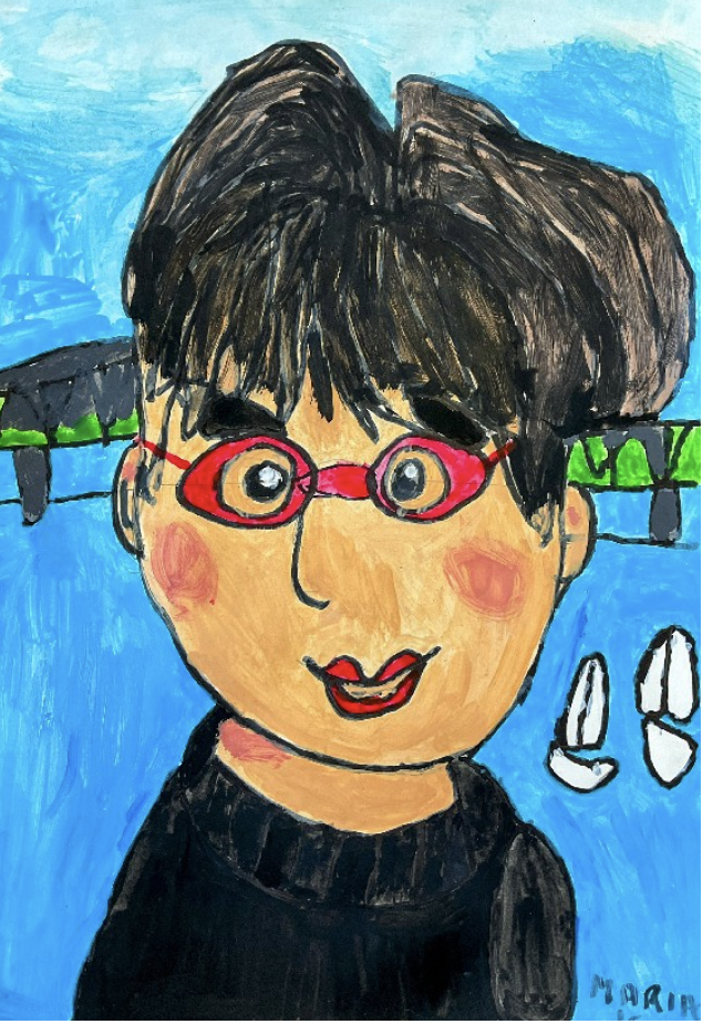 ‘Self Portrait’
Acrylic and pen on paper
42cm x 29.7cm