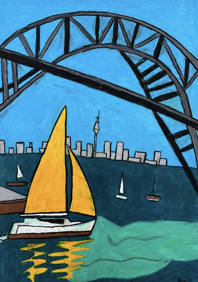 ‘Auckland Harbour’
Pastel on paper
59.4cm x 42cm