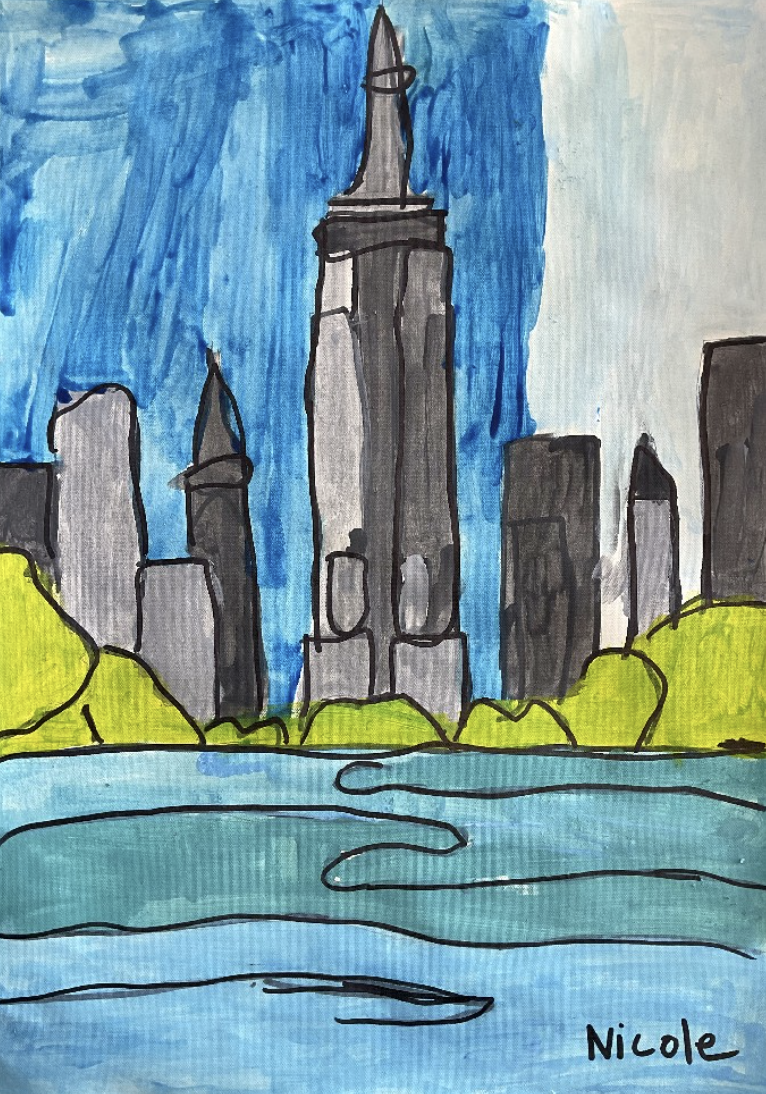 ‘New York’
Pastel on paper
59.4cm x 42cm
