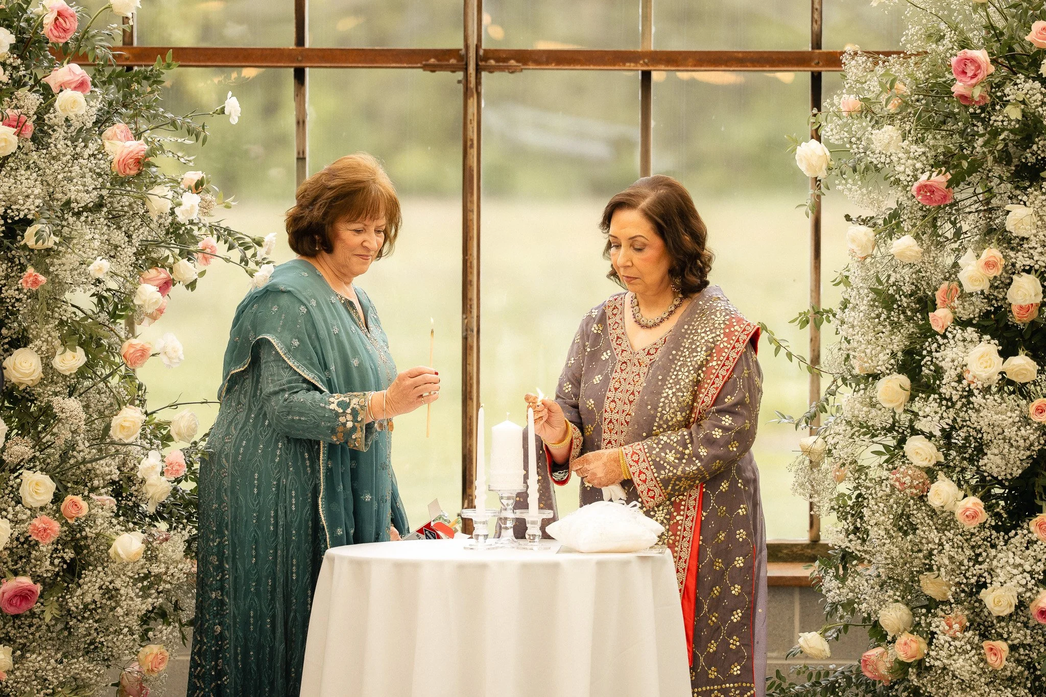 THE CANDLE LIGHTING RITUAL BY BRIDE AND GROOMS MOM