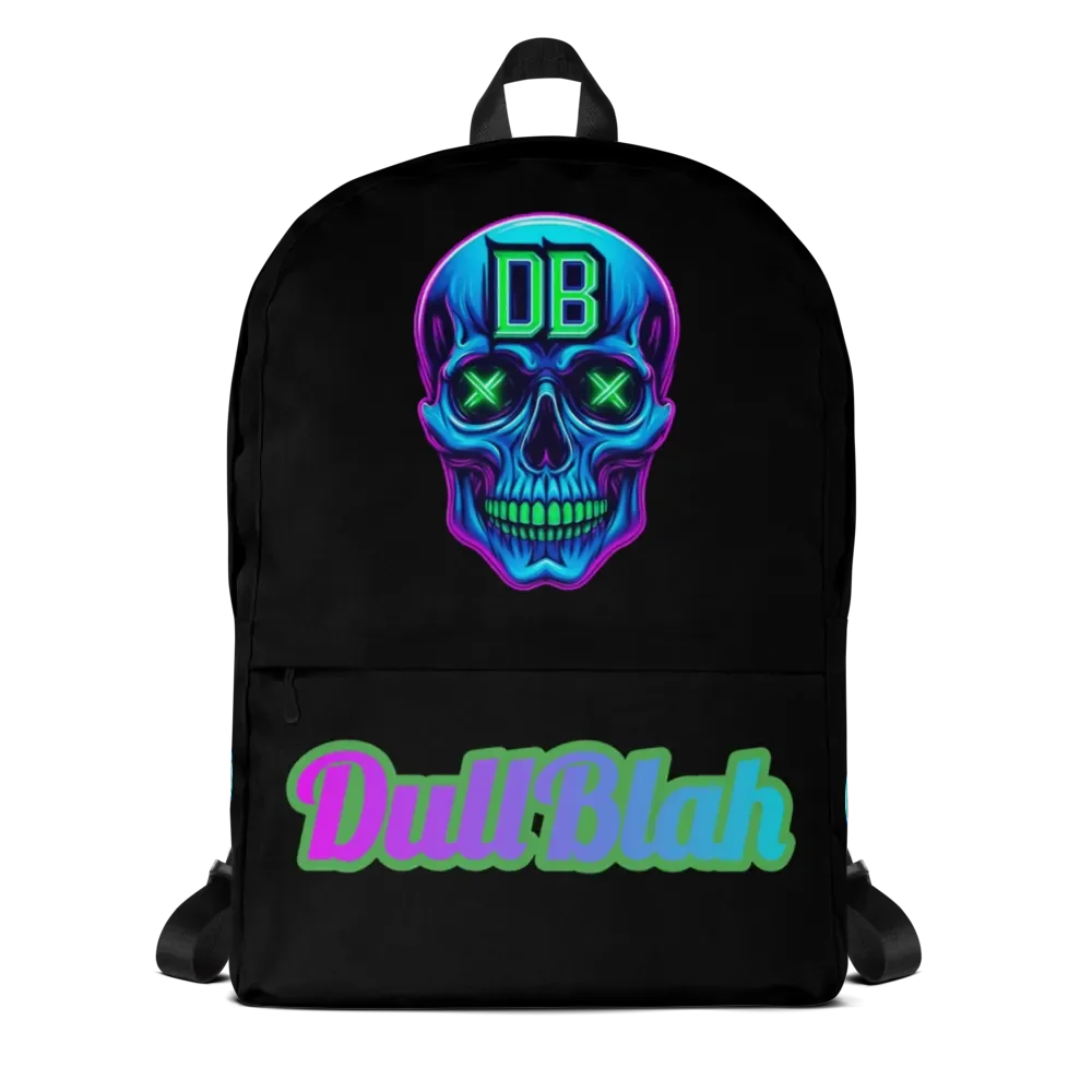 A durable, everyday backpack featuring the neon skull logo and clean branding. Roomy enough to haul your gear, your tech, or just an extra layer when you're checking out of reality for the day.