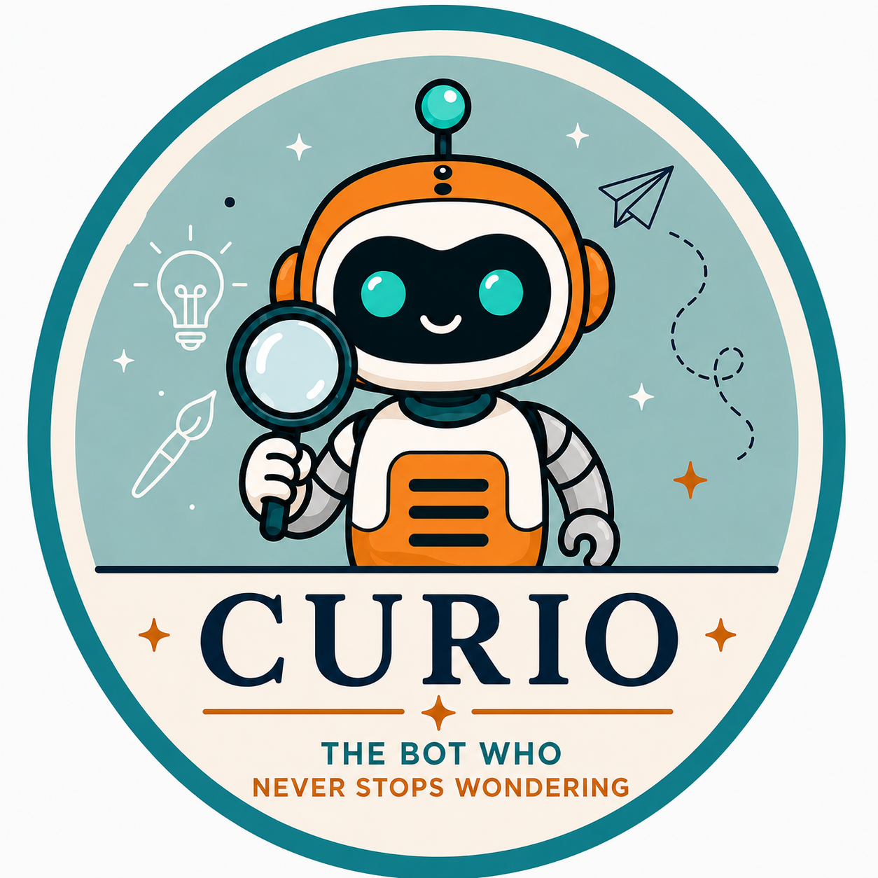 Curio Sticker 4"
